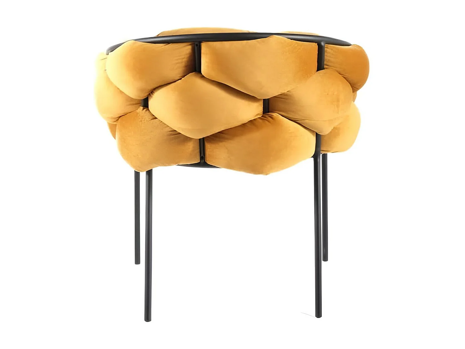 Sedia Norte/Tessuto Velluto/Giallo