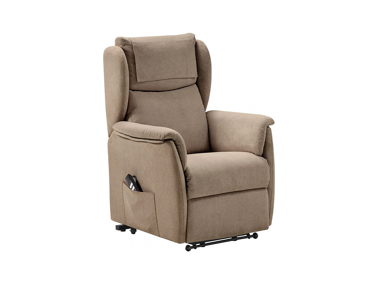 ORENSE - Fauteuil Relax Electrique Releveur Tissu Marron
