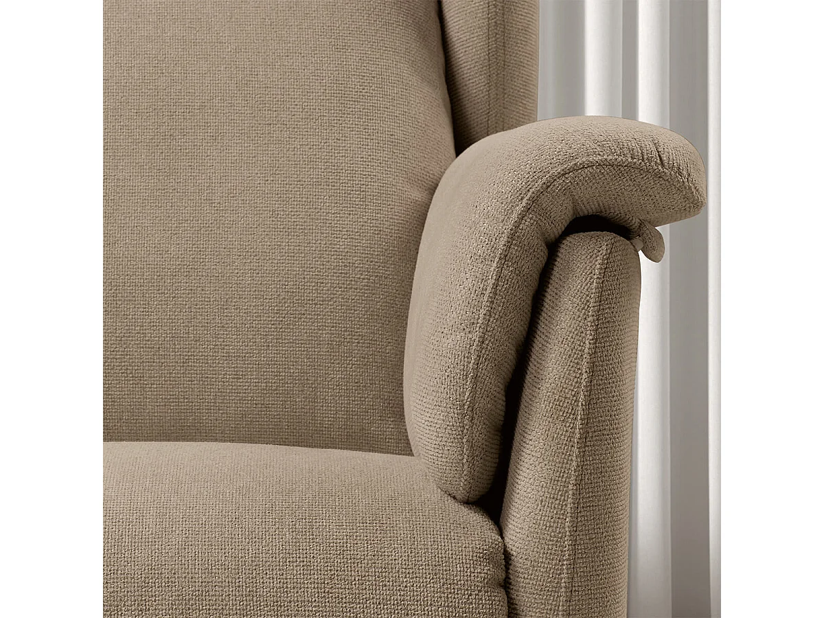 ORENSE - Fauteuil Relax Electrique Releveur Tissu Marron