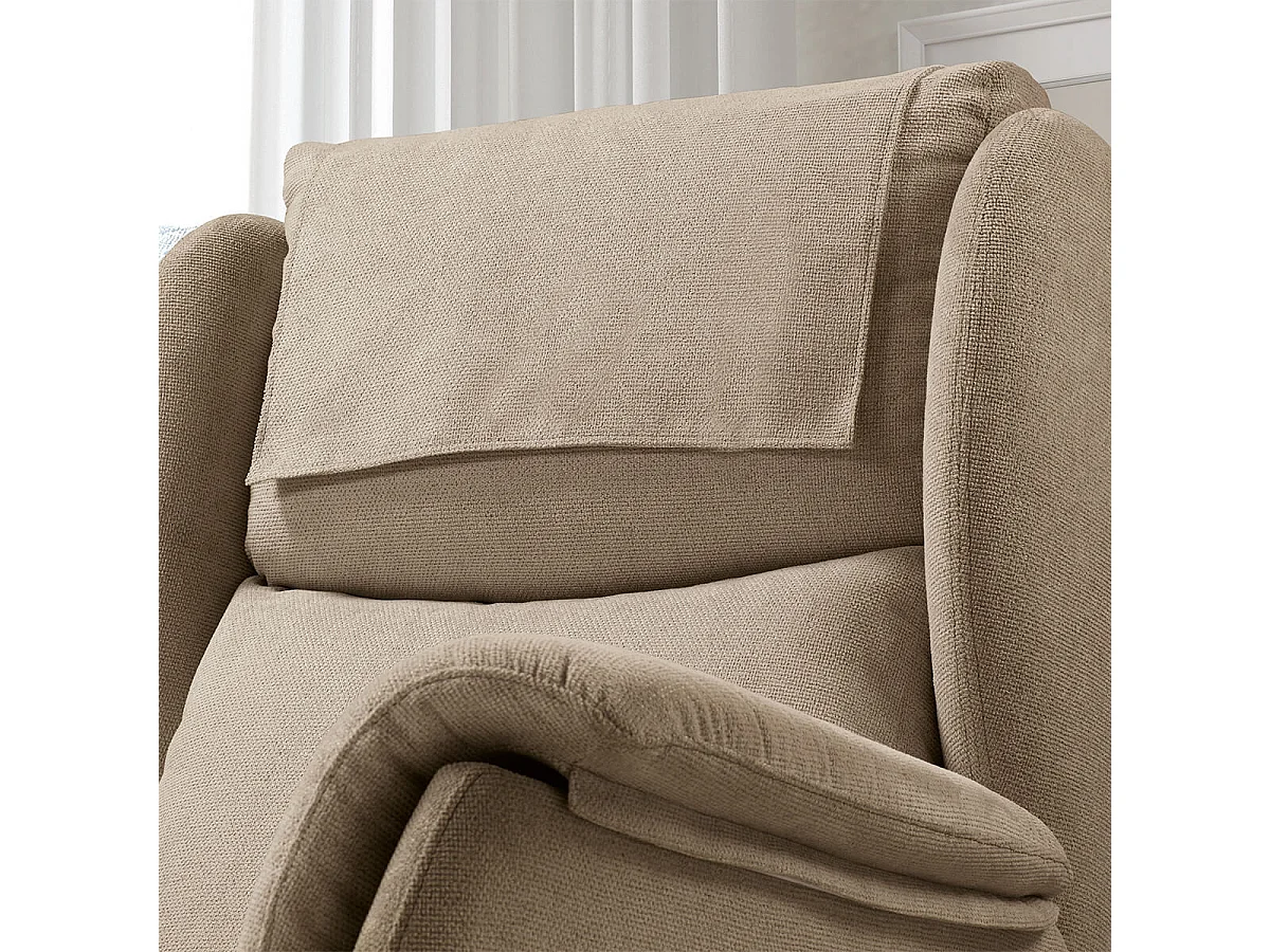 ORENSE - Fauteuil Relax Electrique Releveur Tissu Marron