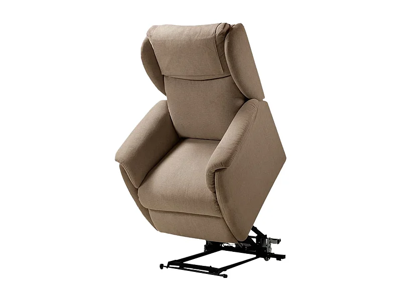 ORENSE - Fauteuil Relax Electrique Releveur Tissu Marron