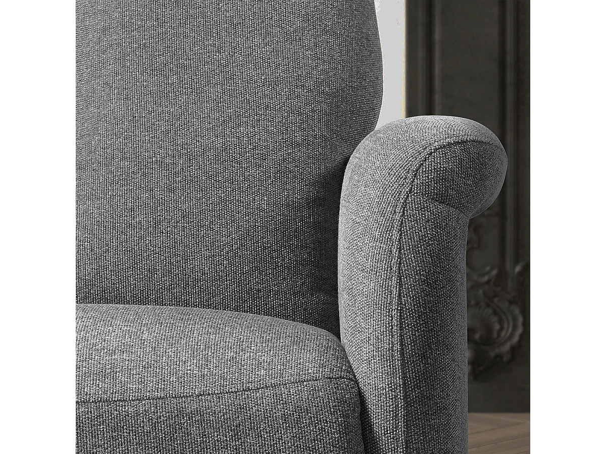 GANDIA - Fauteuil Relax Electrique Tissu Gris