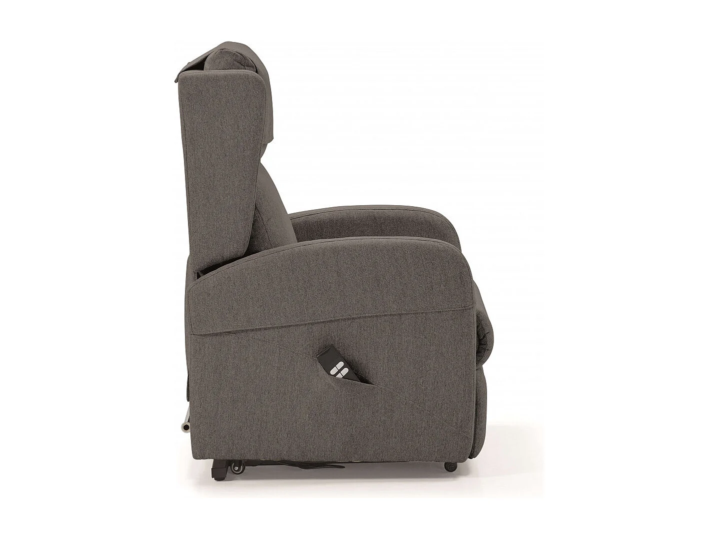 SEVILLE - Fauteuil Relax Releveur Electrique Gris avec Roulettes