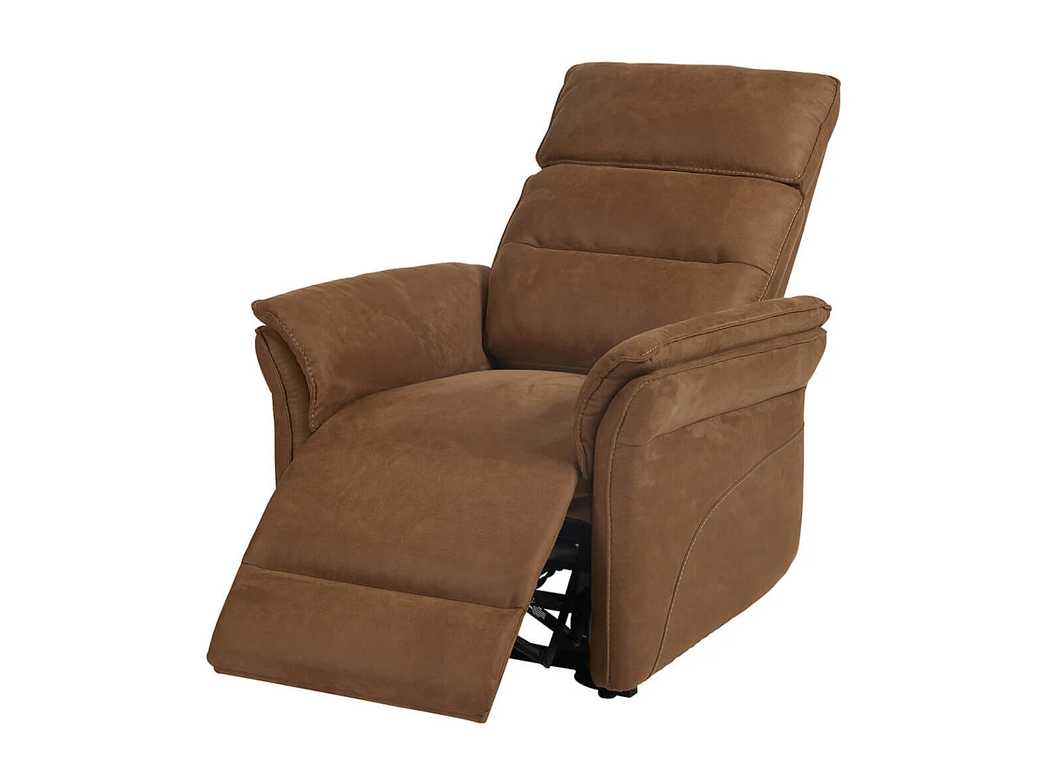 ROBINSON - Fauteuil Relax Electrique Releveur Tissu Cognac