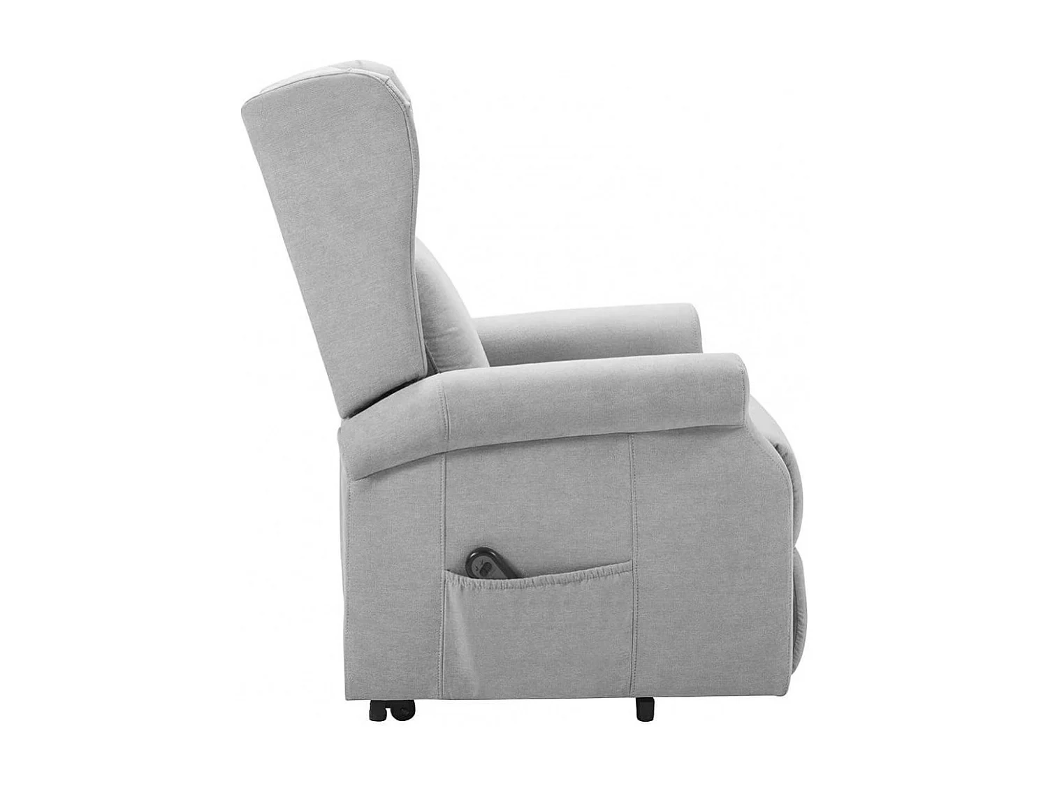 ANDORA - Fauteuil Relax Releveur Electrique Tissu Gris Clair