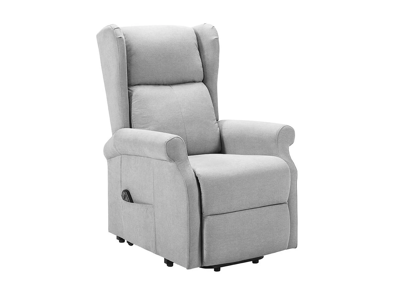 ANDORA - Fauteuil Relax Releveur Electrique Tissu Gris Clair
