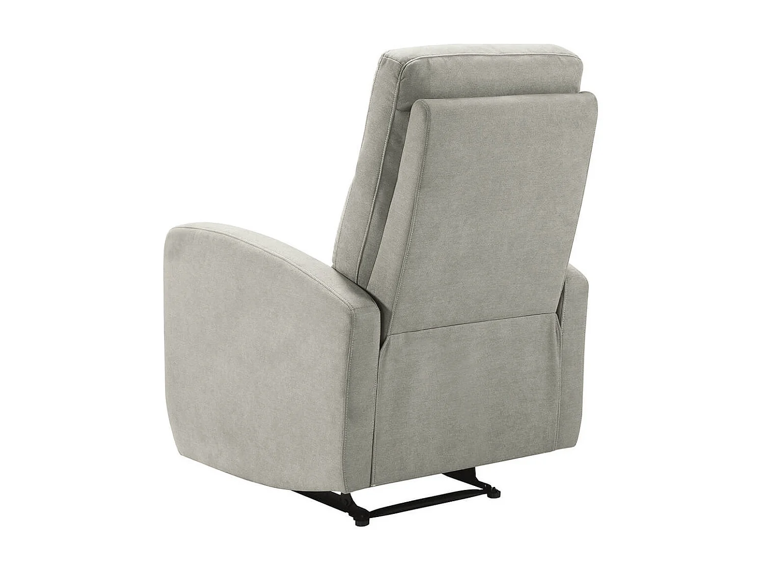 LERIDA - Fauteuil Relax Manuel Tissu Gris Clair