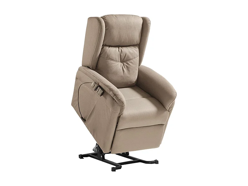 DONOSTIA - Fauteuil Relax Releveur Electrique Beige Tissu Waterproof