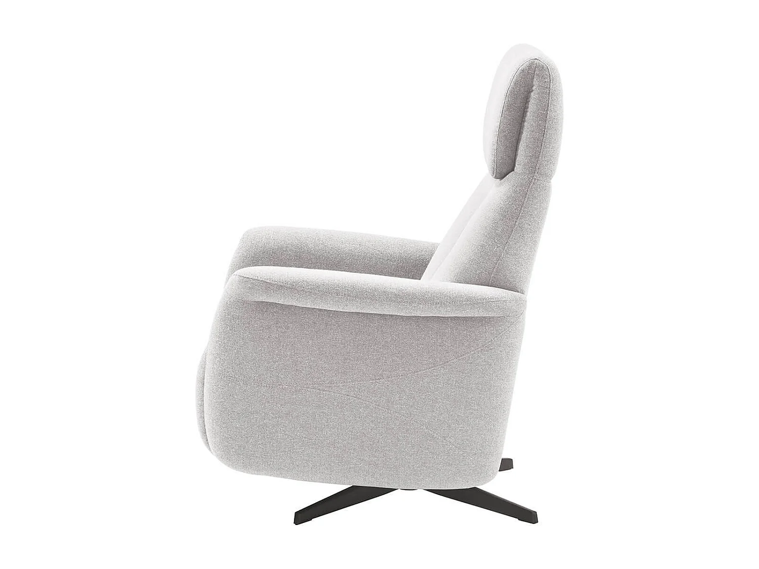 GANDIA - Fauteuil Relax Electrique Tissu Gris Perle