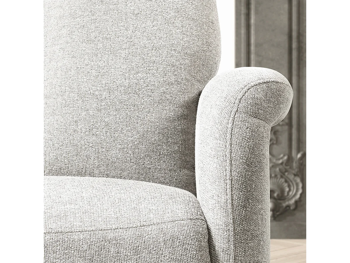 GANDIA - Fauteuil Relax Electrique Tissu Gris Perle