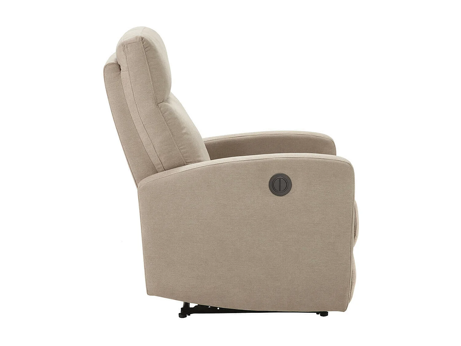 LERIDA - Fauteuil Relax Electrique Tissu Beige