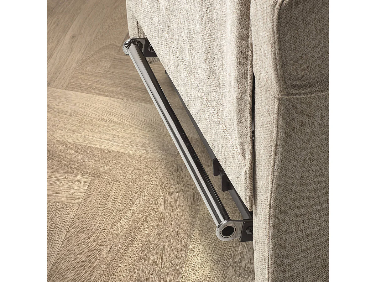 SEVILLE - Fauteuil Relax Releveur Electrique Beige Clair avec Roulettes