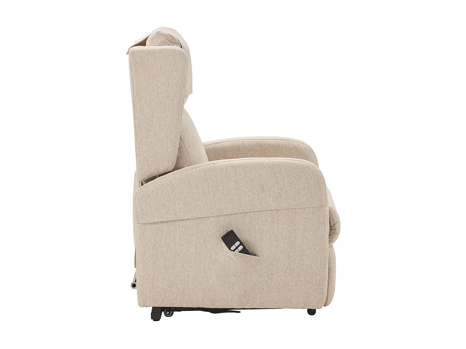 SEVILLE - Fauteuil Relax Releveur Electrique Beige Clair avec Roulettes