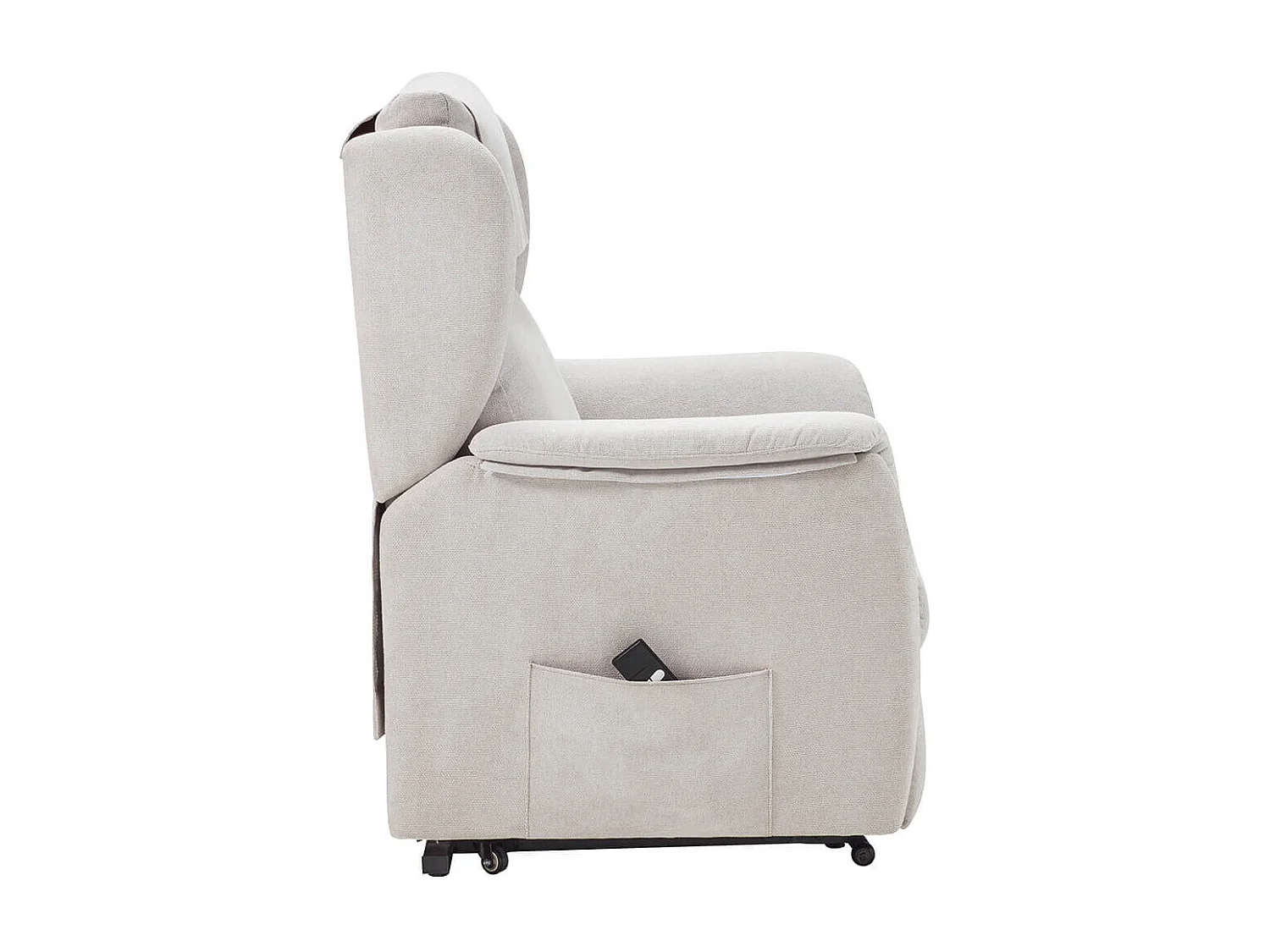 ORENSE - Fauteuil Relax Electrique Releveur Tissu Gris Clair