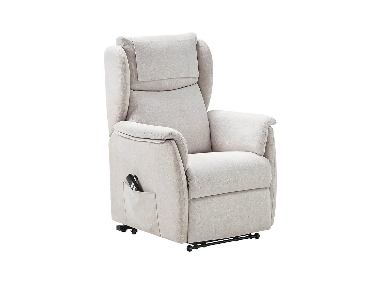 ORENSE - Fauteuil Relax Electrique Releveur Tissu Gris Clair