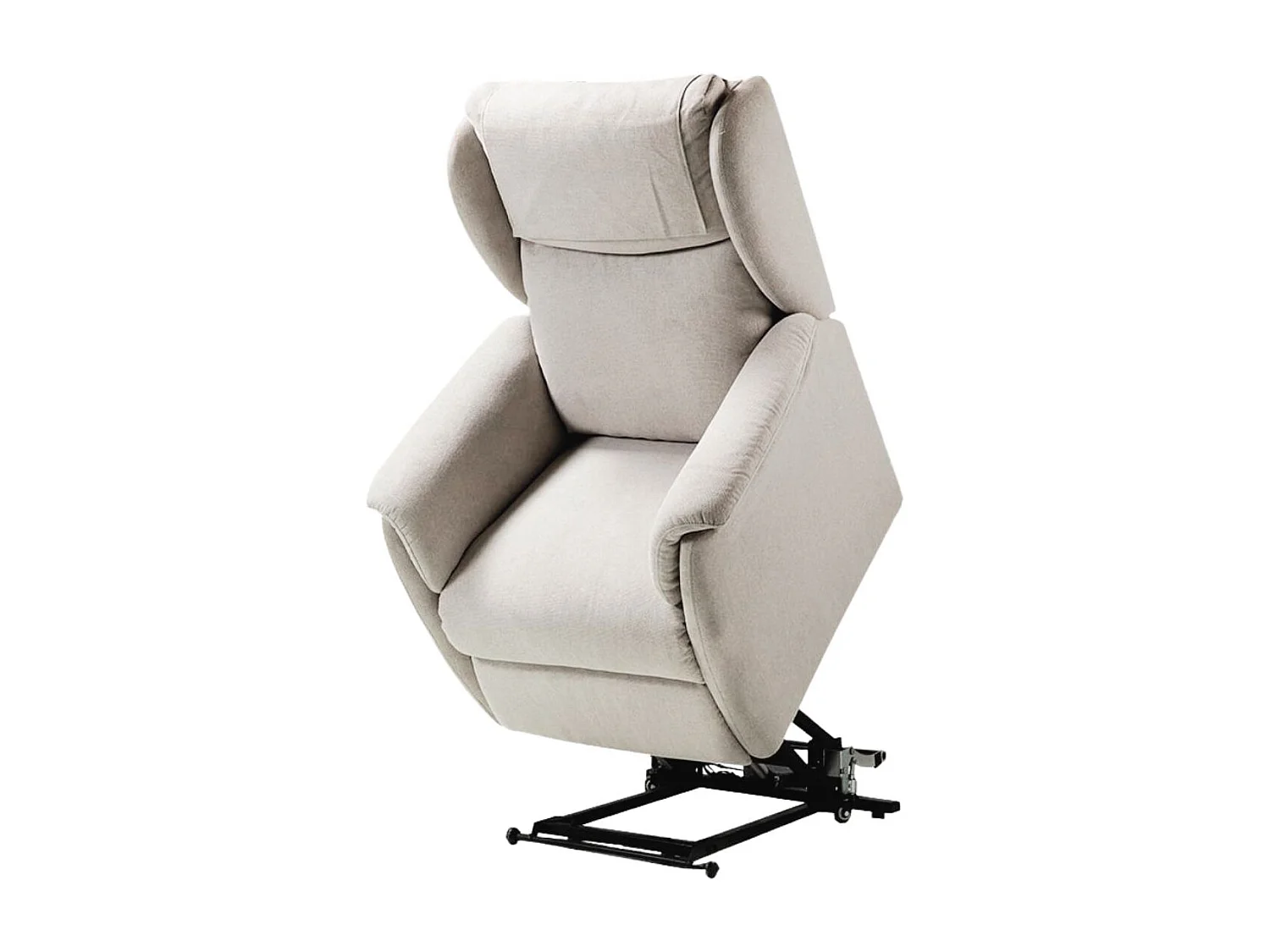 ORENSE - Fauteuil Relax Electrique Releveur Tissu Gris Clair