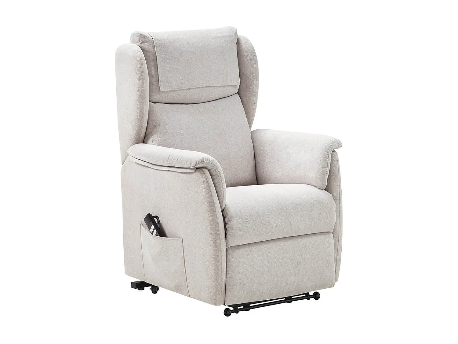 ORENSE - Fauteuil Relax Electrique Releveur Tissu Gris Clair