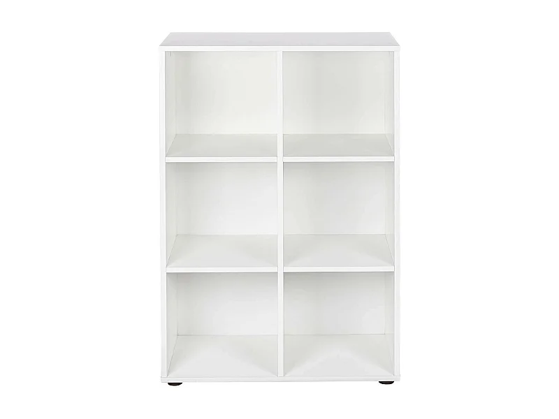 TEO - Meuble de Rangement Etagère 6 Compartiments