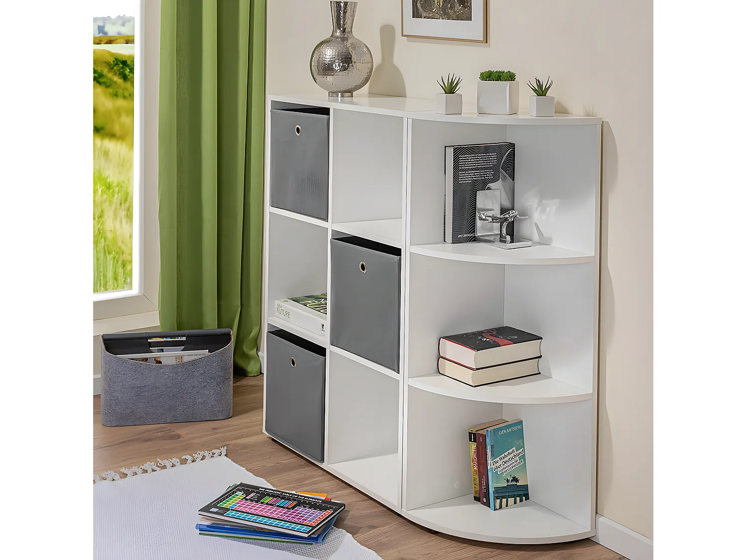 TEO - Etagère d'Angle 3 Niveaux