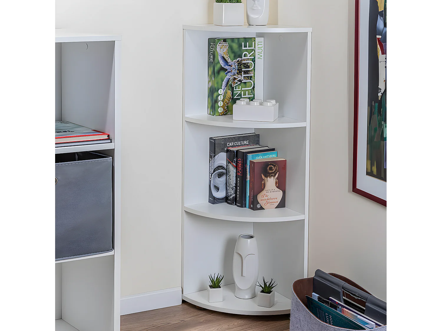 TEO - Etagère d'Angle 3 Niveaux