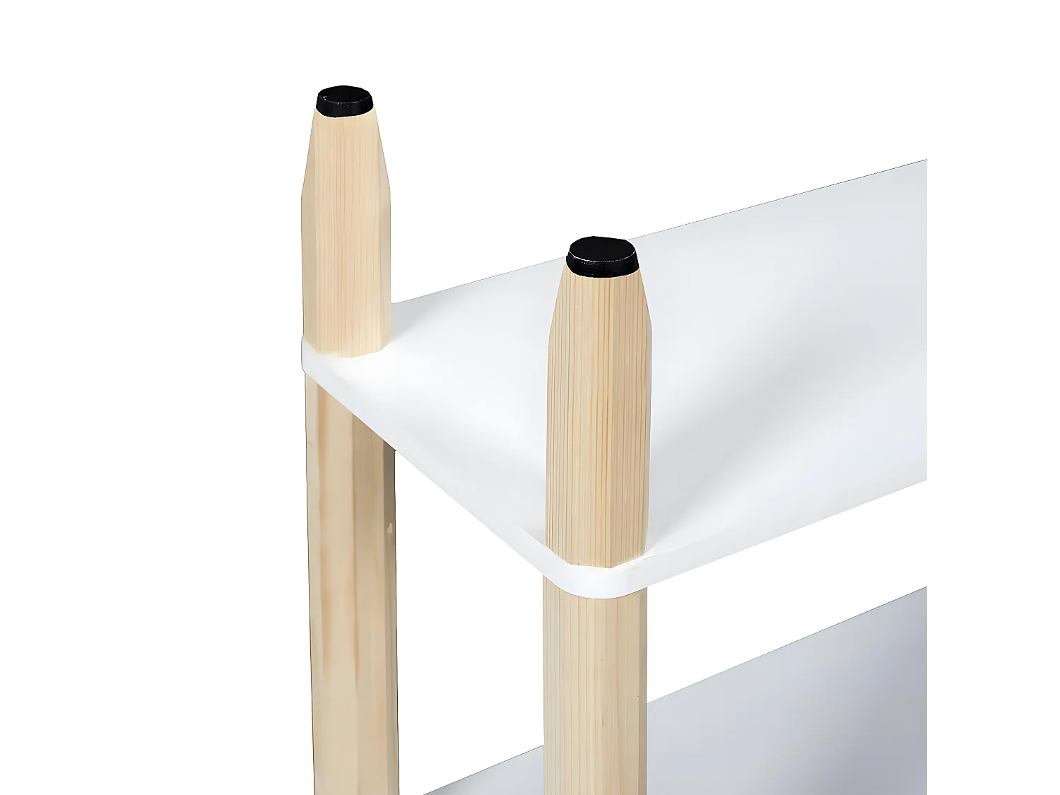 LAPIS - Etagère 3 Niveaux Blanche pour Enfant Base Crayons