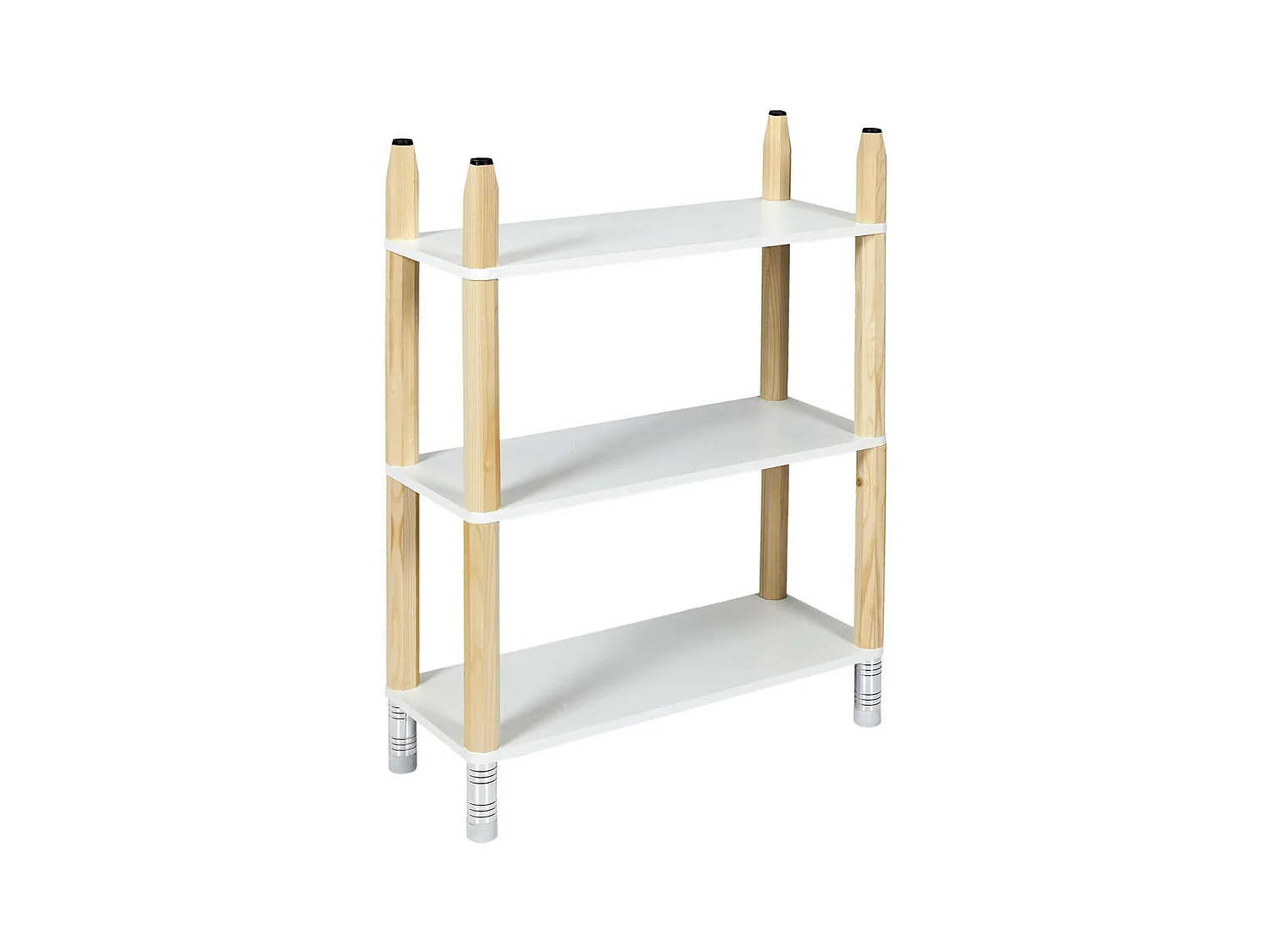 LAPIS - Etagère 3 Niveaux Blanche pour Enfant Base Crayons