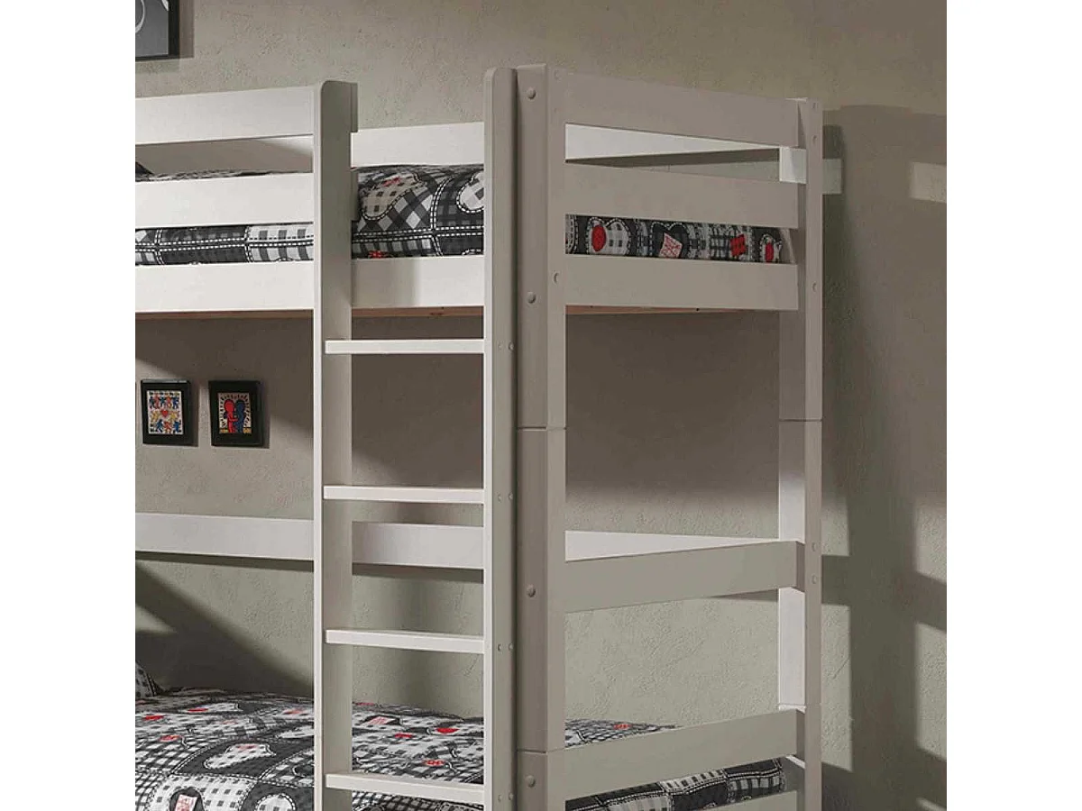 SLEEPY - Lit Superposé H180 Laqué Blanc 90x200cm