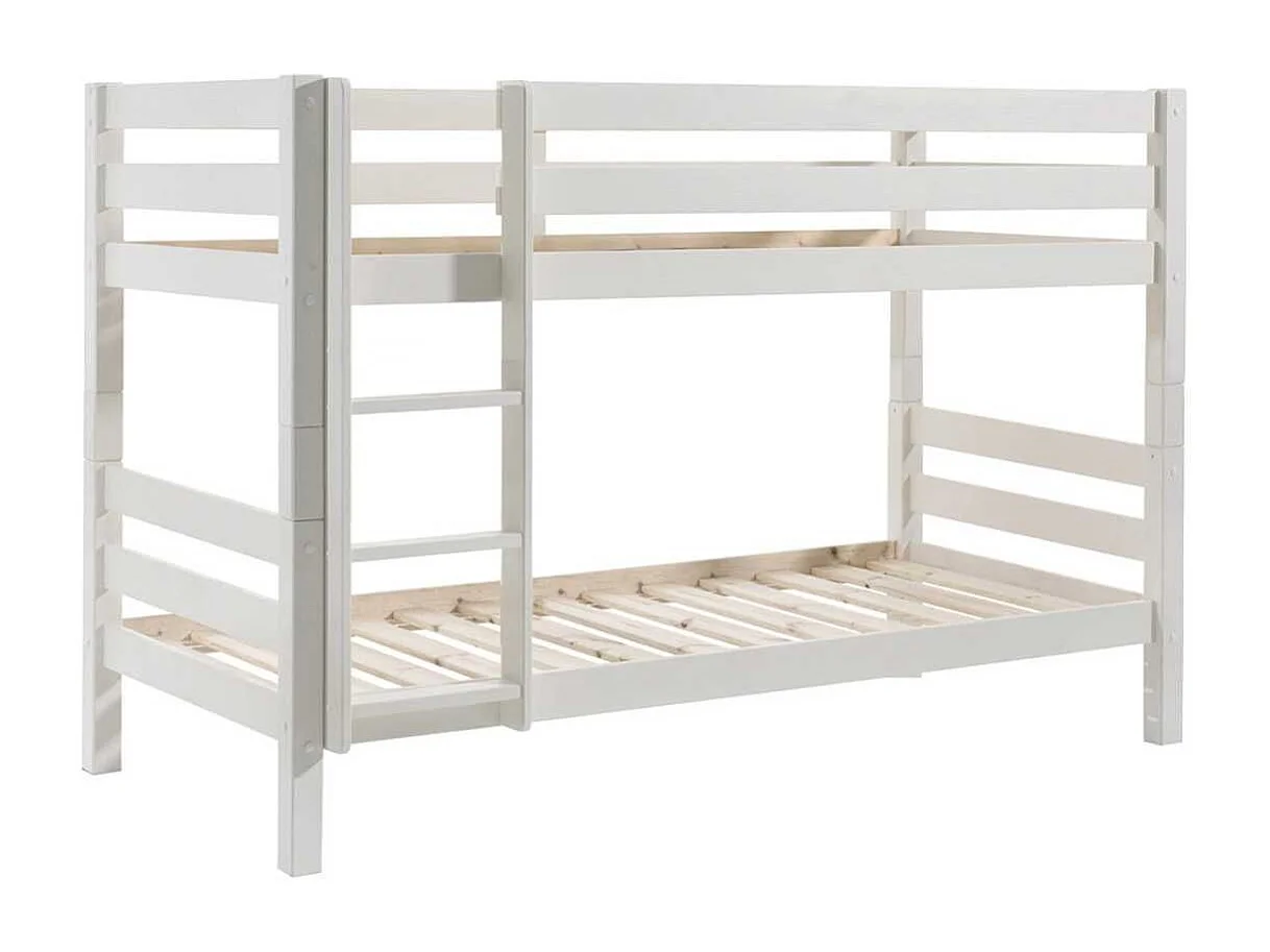 SLEEPY - Lit Superposé H140 Laqué Blanc 90x200cm