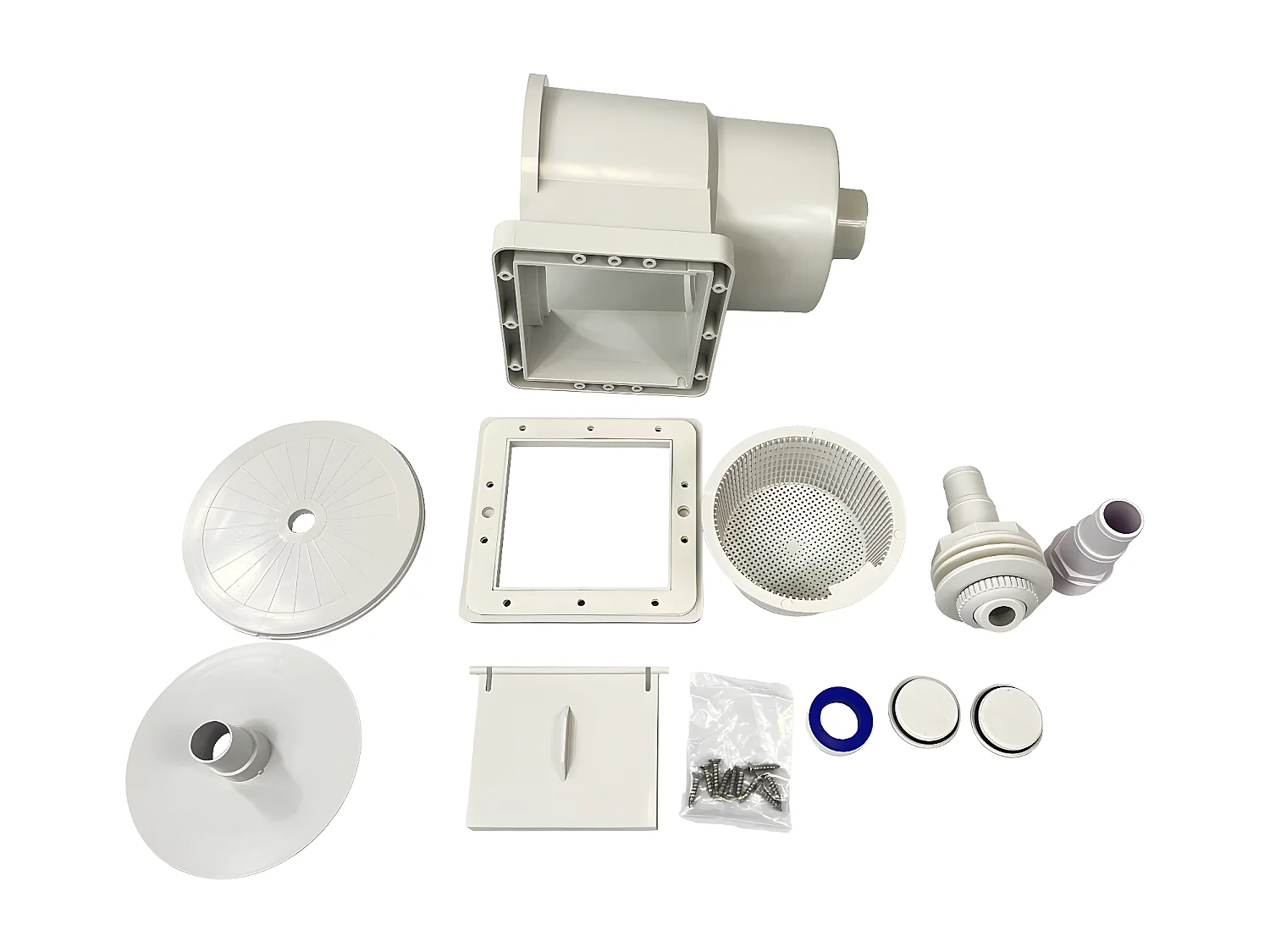 Waterclip - Ensemble skimmer + refoulement  pour piscine hors sol 15x14cm