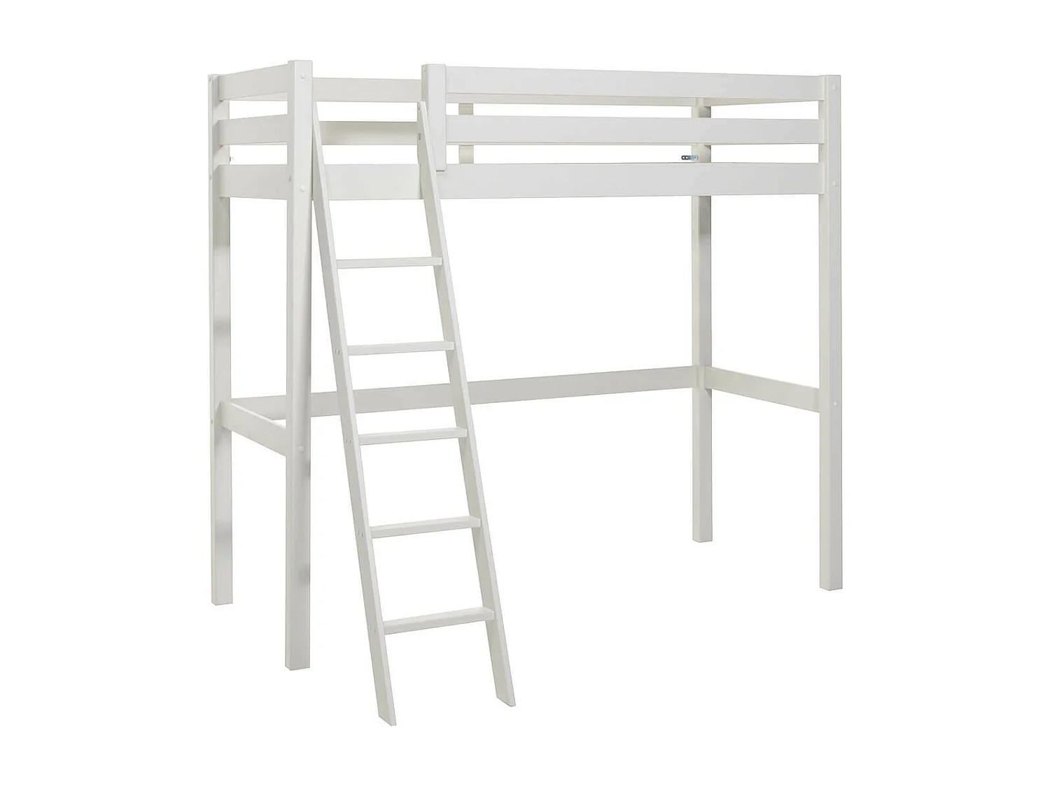 SLEEPY - Lit Mezzanine Blanc 90x200cm avec Fauteuil