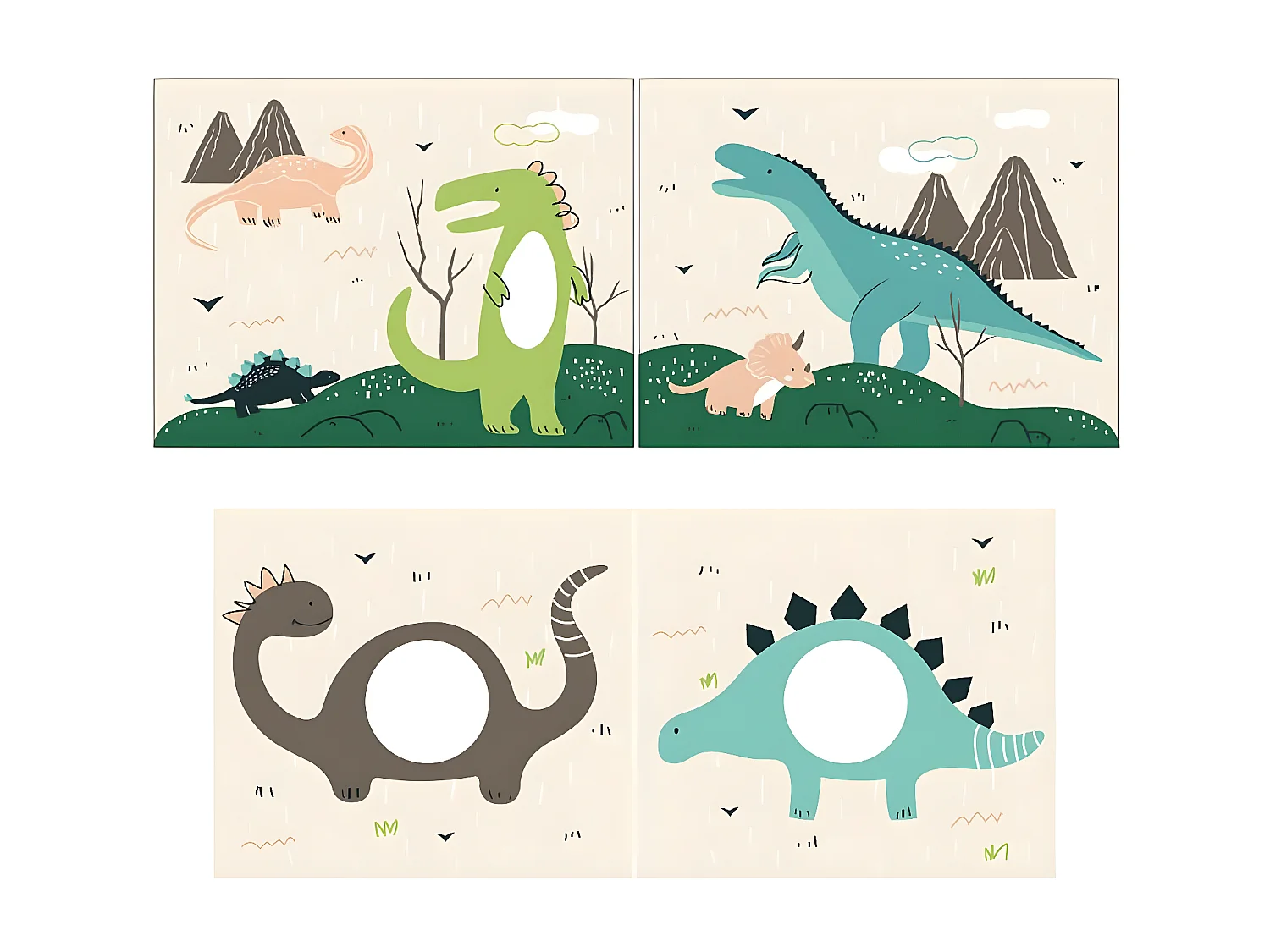 SLEEPY - Lit Mi-Haut Tobogan Laqué Gris 90x200cm Housse Dino