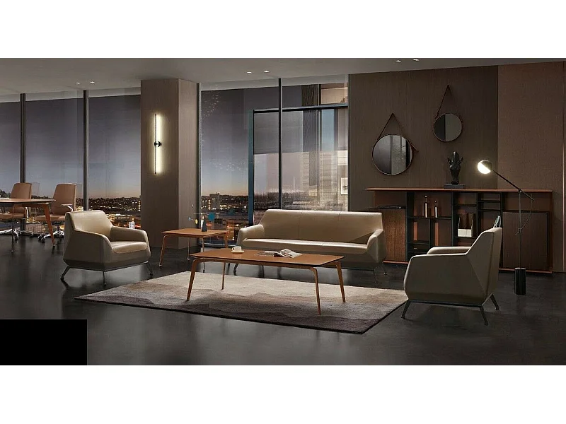 Sofa Stilvolle 3+1+1 Sofagarnitur Luxus Set Büroeinrichtung