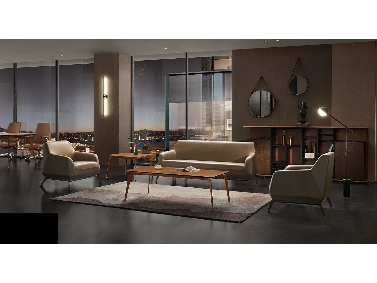 Sofa Stilvolle 3+1+1 Sofagarnitur Luxus Set Büroeinrichtung