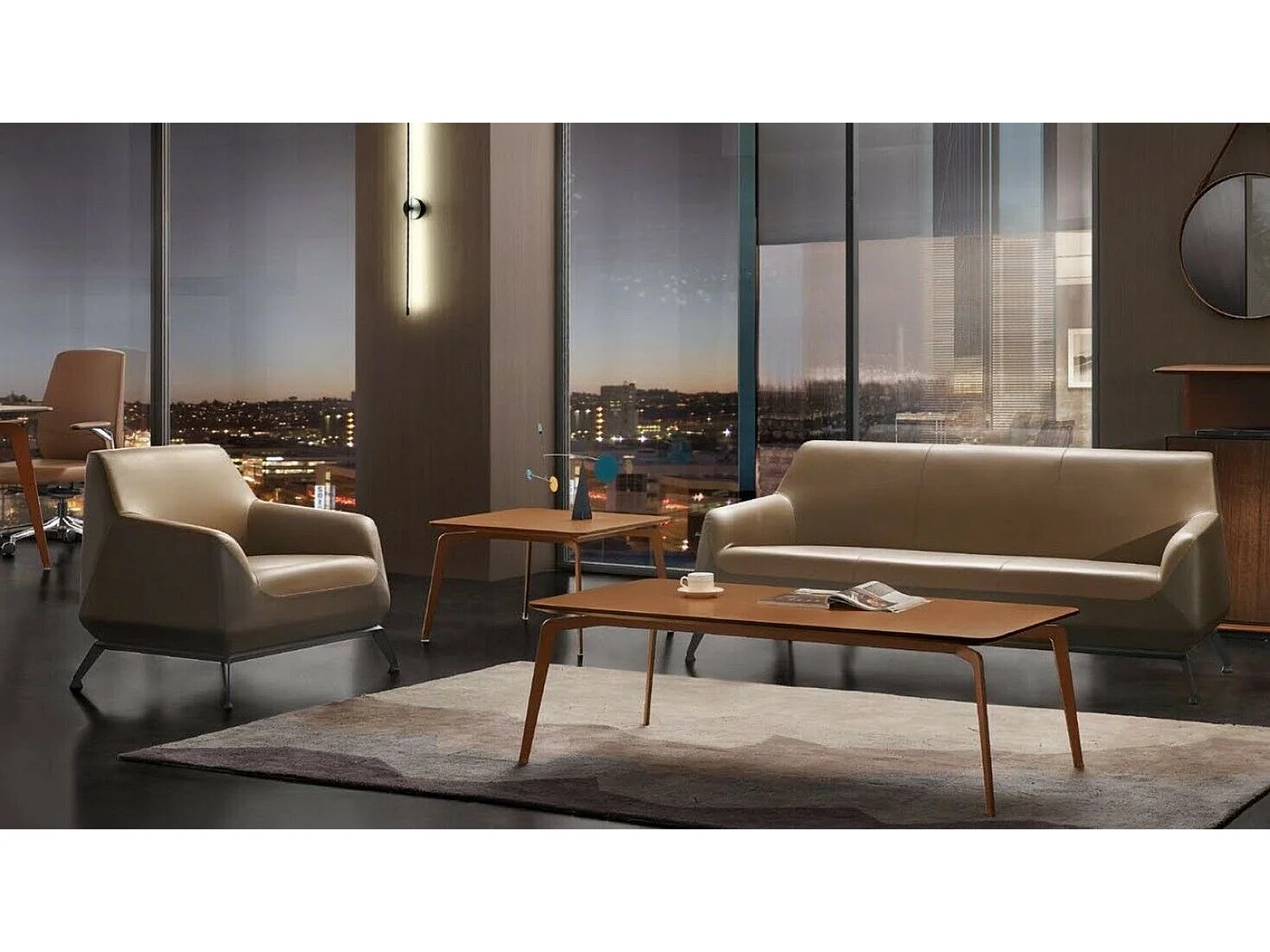 Sofa Stilvolle 3+1+1 Sofagarnitur Luxus Set Büroeinrichtung