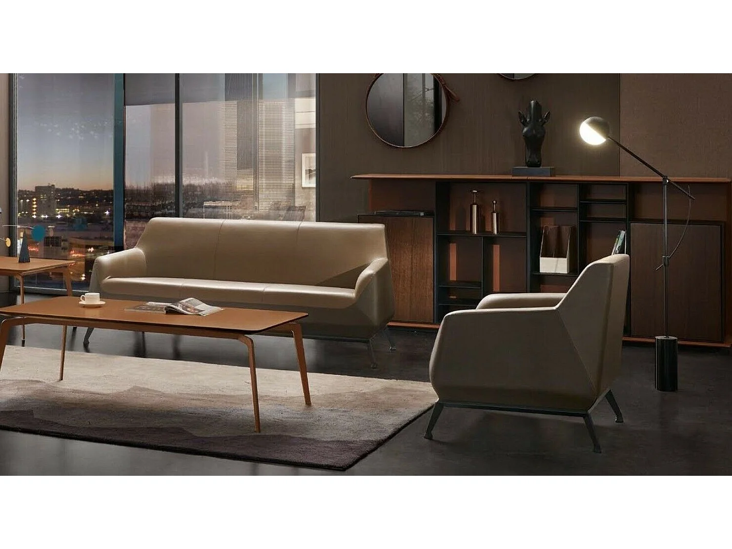 Sofa Stilvolle 3+1+1 Sofagarnitur Luxus Set Büroeinrichtung