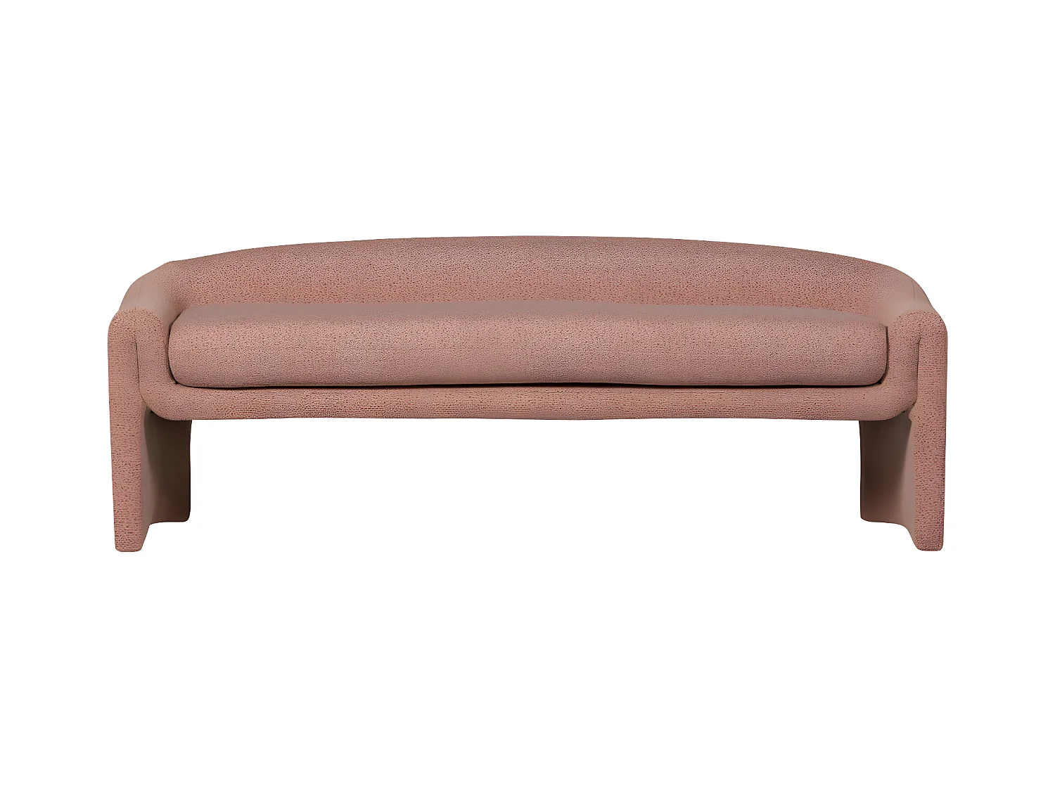 Zone - Banc en tissu L160cm - Rose