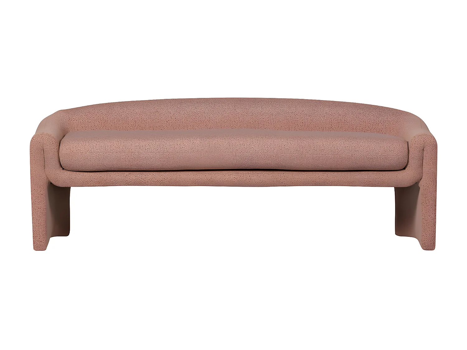 Zone - Banc en tissu L160cm - Rose