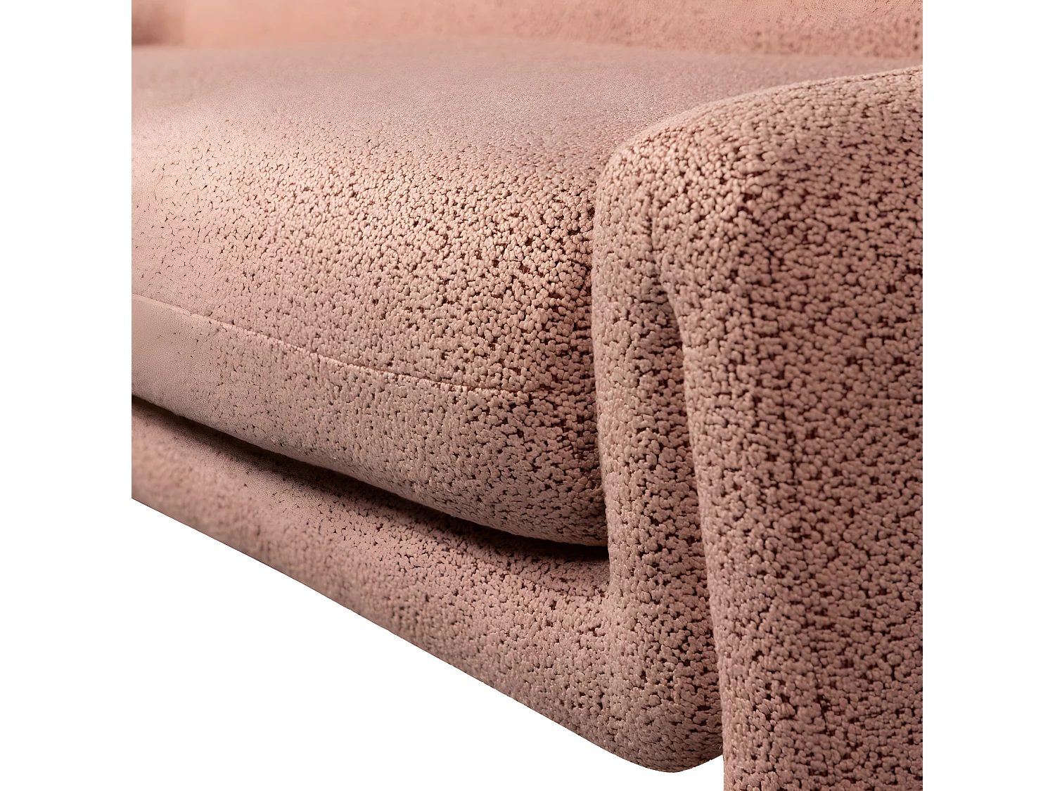 Zone - Banc en tissu L160cm - Rose