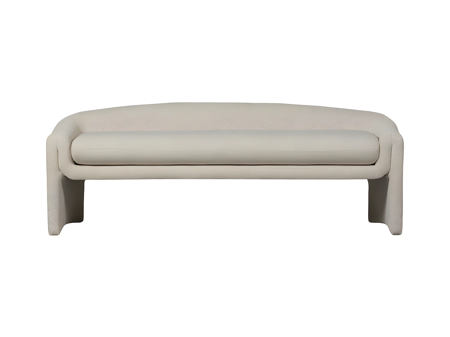 Zone - Banc en tissu L160cm - Beige