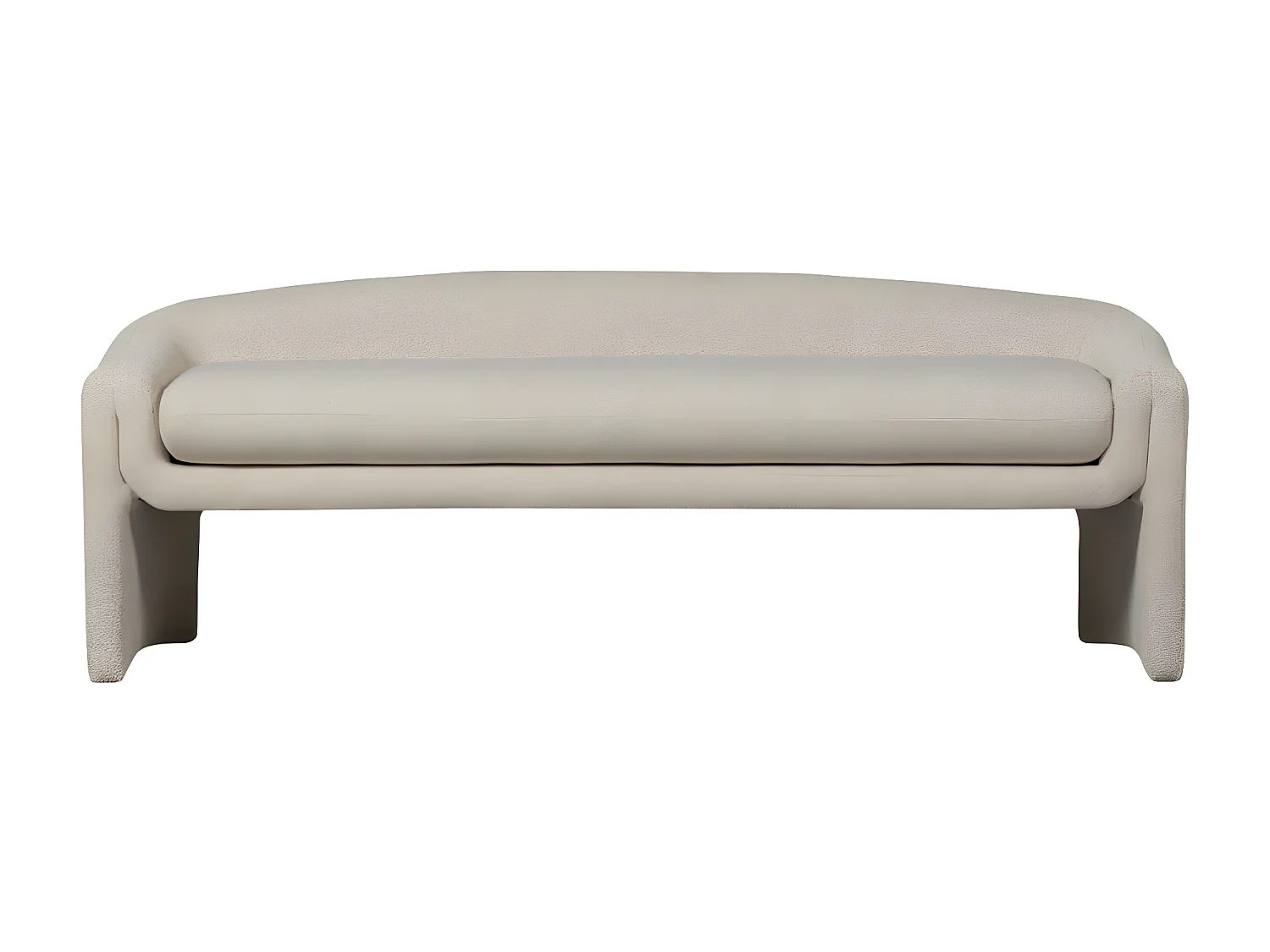 Zone - Banc en tissu L160cm - Beige