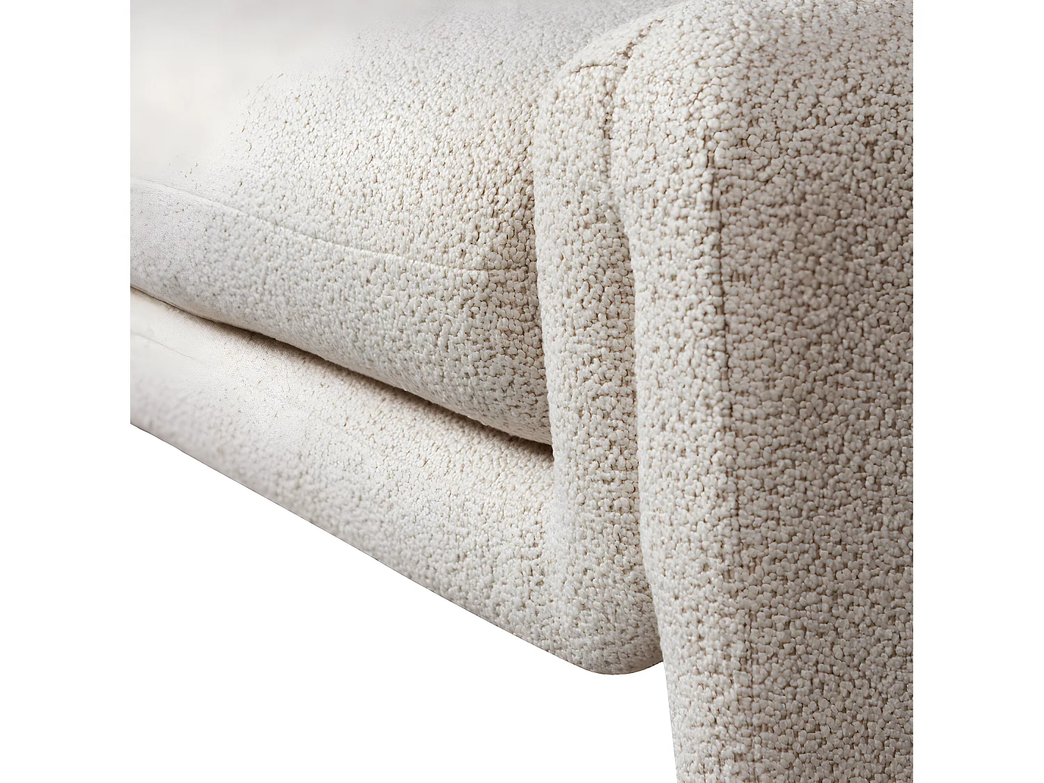 Zone - Banc en tissu L160cm - Beige