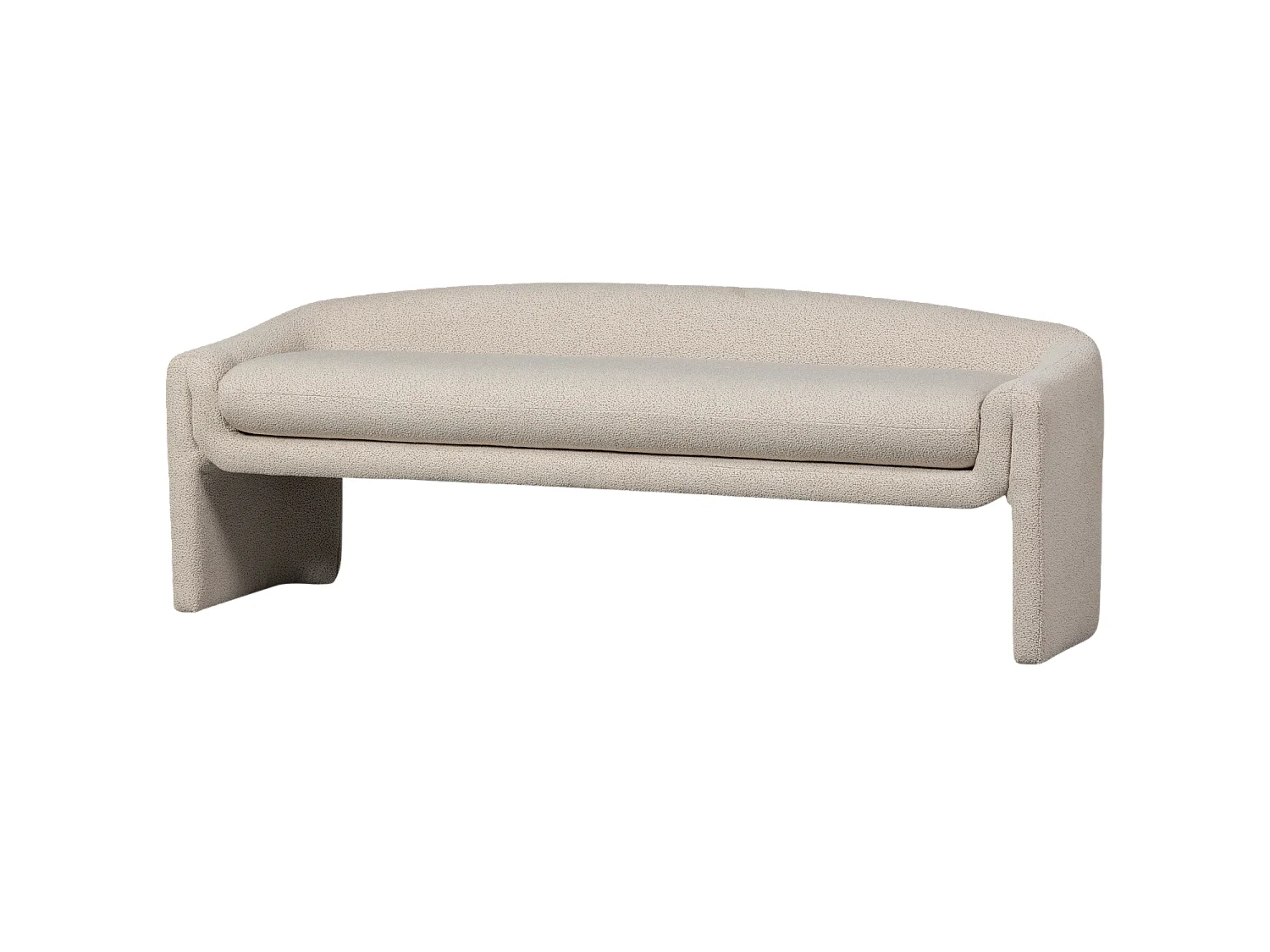 Banc de salle à manger 2 places en tissu ZONE