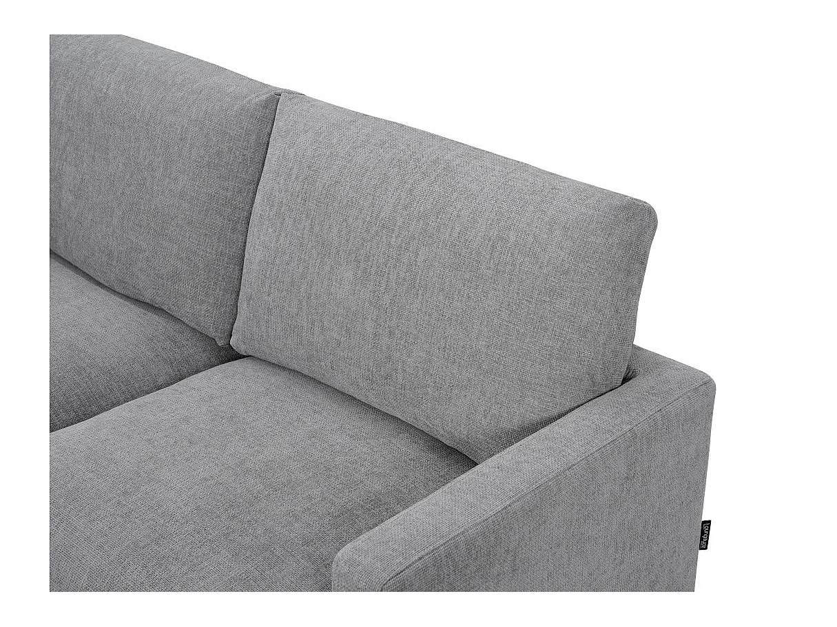 Canapé 3 places en tissu gris TALMA 173x90x84 cm