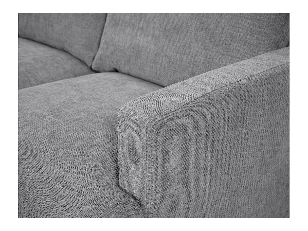 Canapé 3 places en tissu gris TALMA 173x90x84 cm