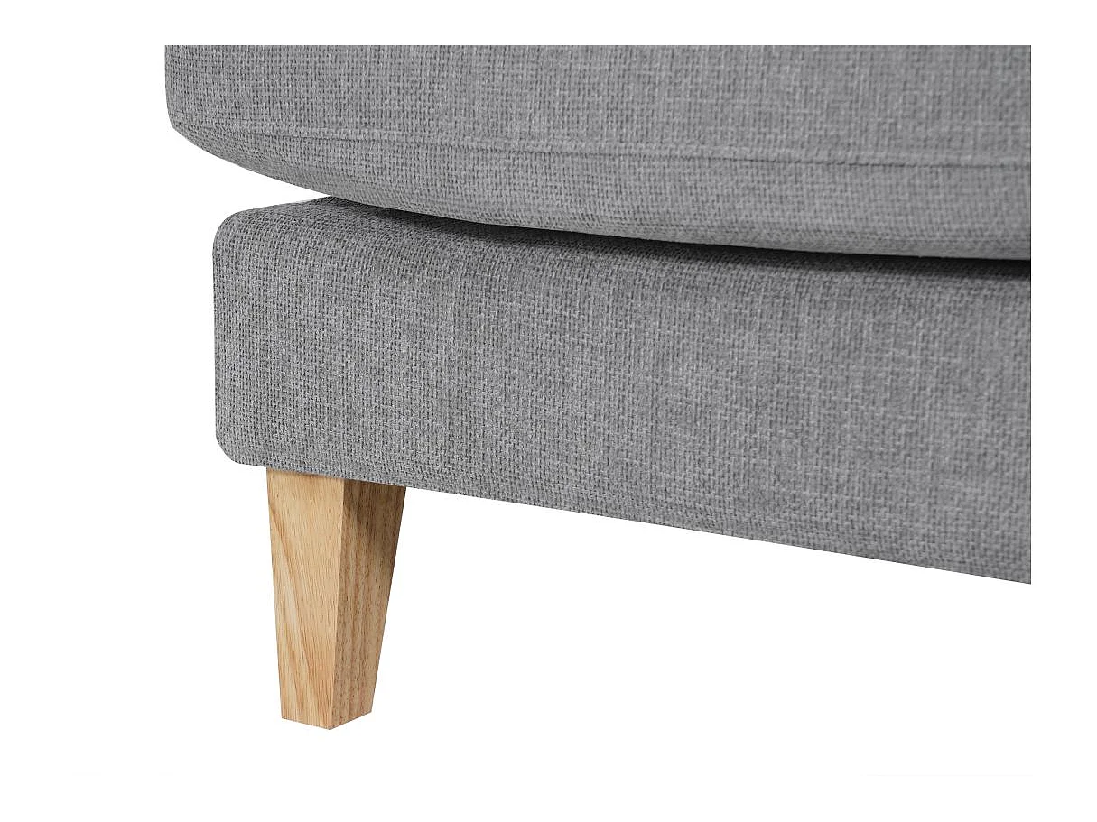Canapé 3 places en tissu gris TALMA 173x90x84 cm