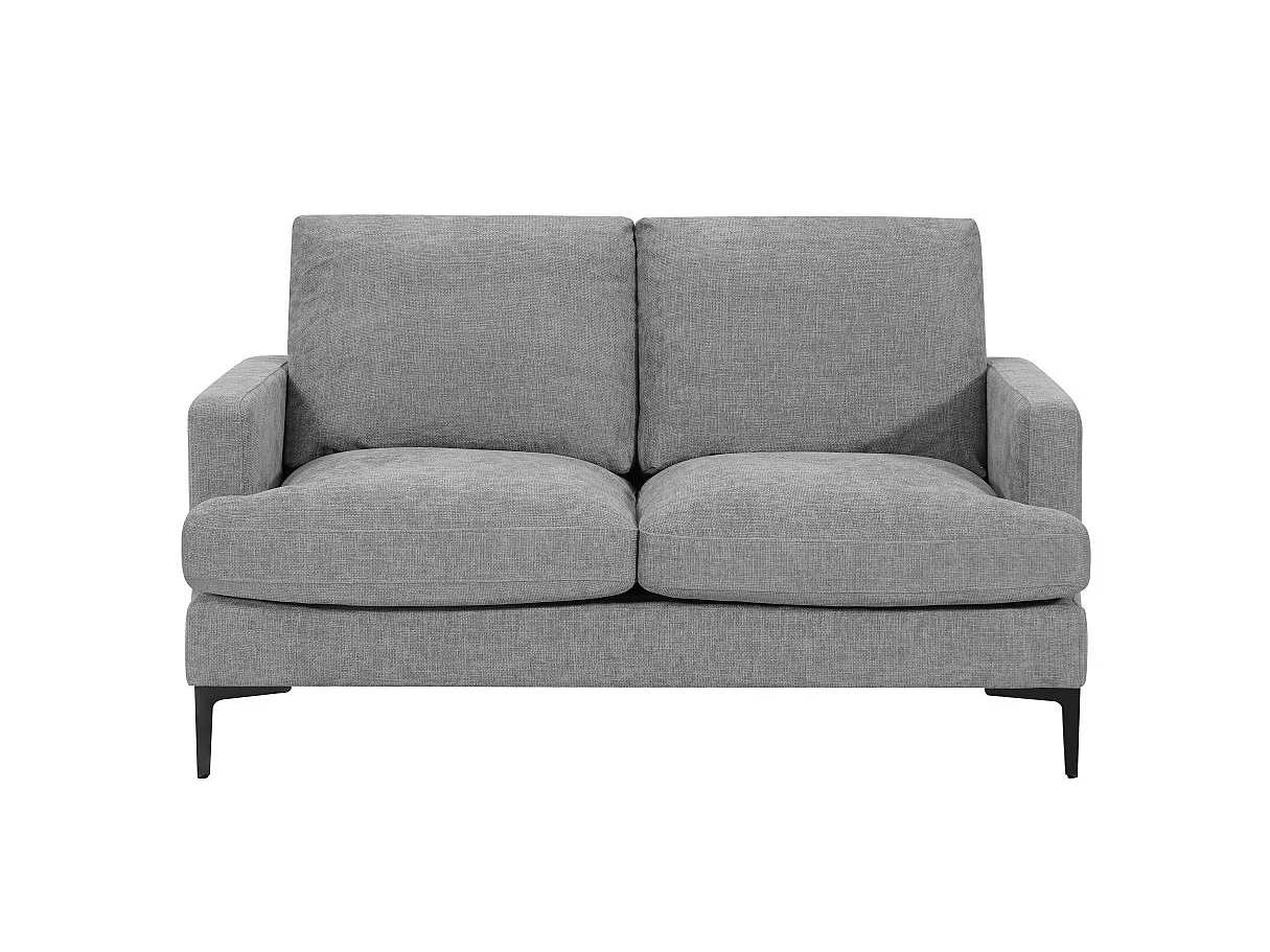 Canapé 2 places en tissu gris TALMA 143x90x84 cm