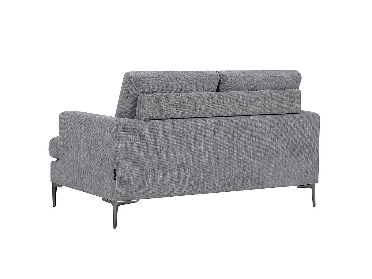 Canapé 2 places en tissu gris TALMA 143x90x84 cm