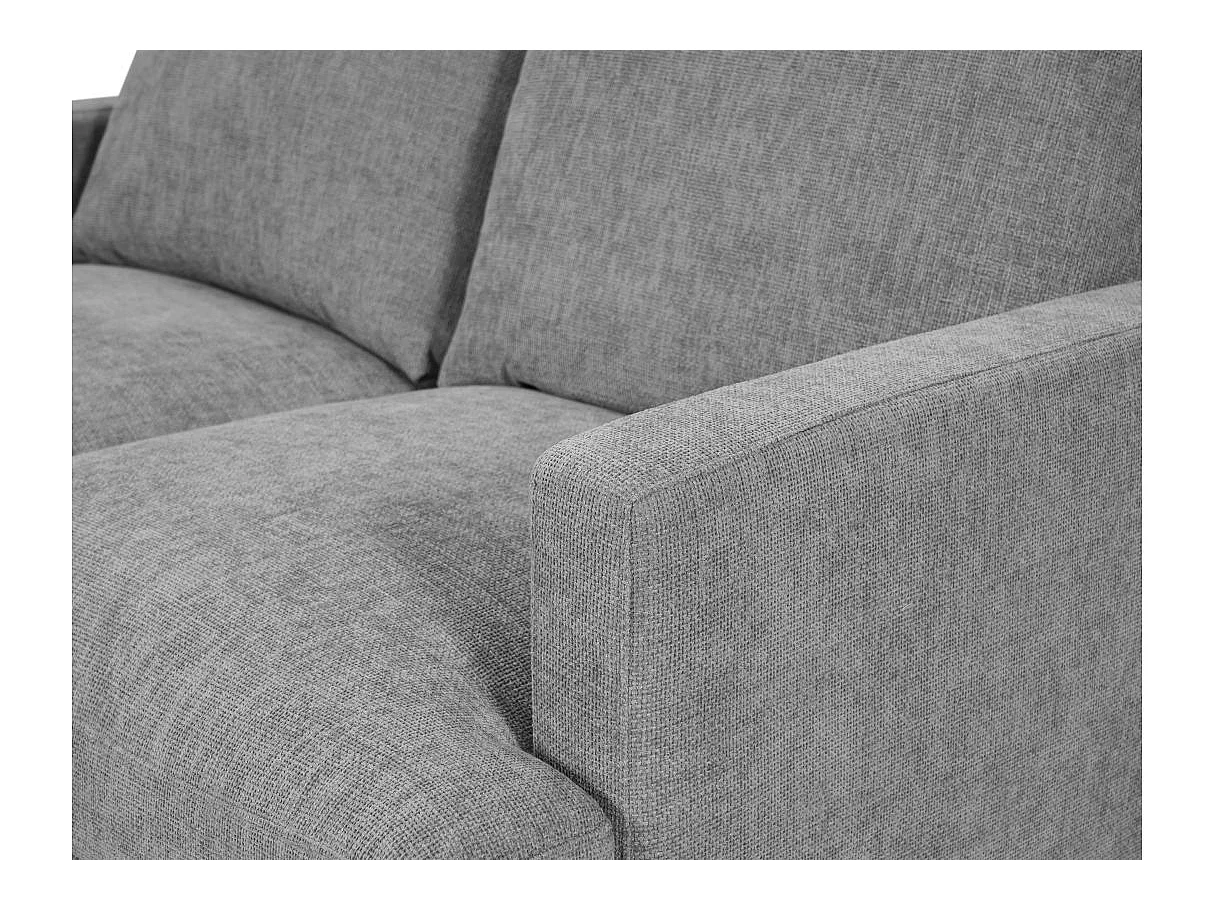 Canapé 2 places en tissu gris TALMA 143x90x84 cm