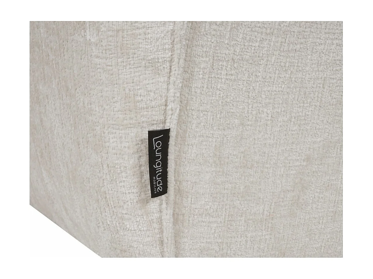 Canapé de relaxation électrique 3 places Melly en tissu - Beige - L203 x P95 x H94cm - Loungitude