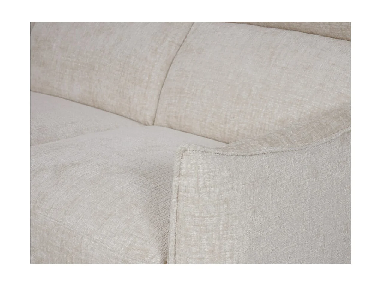 Canapé de relaxation électrique 2 places Melly en tissu - Beige - L162 x P95 x H94cm - Loungitude